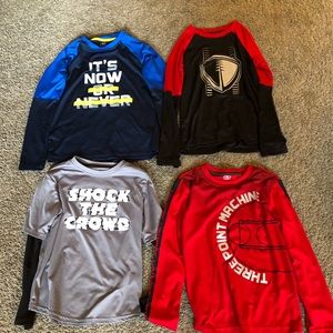 Youth Long Sleeve Athletic Shirt Bundle